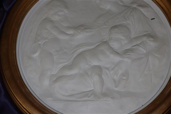 A Wedgwood plaque, Madonna and Child after the Taddei Madonna by Michelangelo,